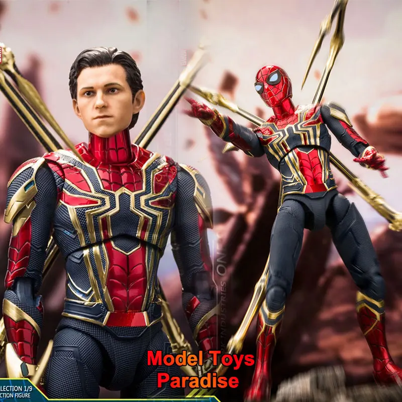 

1/9 Men Soldier Spider Man Iron Man Venom Cletus Kasady Super Hero Evil Villain Full Set 22cm Action Figure Collectible Toys