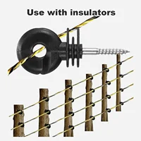 400M Roll Electric Fence Rope Polywire with Steel Poly Rope for Sheep Horse Cattle Animal Fencing Ultra Low Resistance Wire