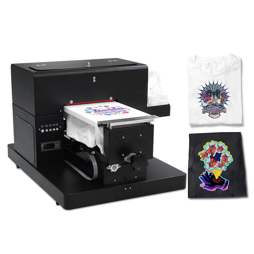 A4 Máquina de impressão plana, Impressora DTG para roupas, T-shirt Têxtil, Diretamente para Garment impressora, A4