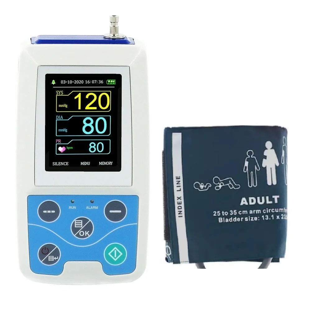 Contec abpm50 24-hour ambulatory blood pressure monitor electronic sphygmomanometer includes cuff and optional cuff