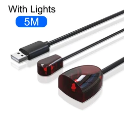 Universal Infrared Remote Extender and Repeater with USB Adapter (5m With lights)