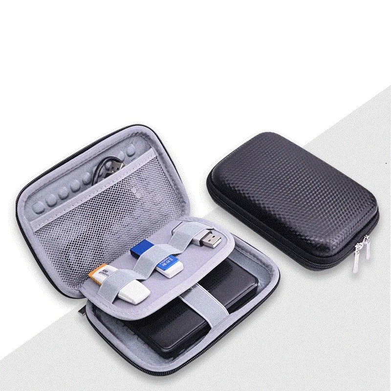 Portable Hard Drive Bag Hard Drive Case External Hard Drive Case Bag Accessories Organizer Bag 2.5 Inch Hard Drives Eestern Digital Toshiba Seagate Power Bank
