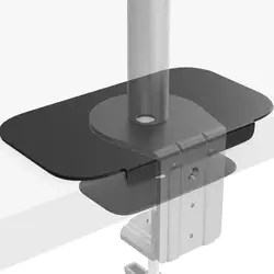 Durable Steel Reinforcement Plate for Fragile Desk Mounting (Black)