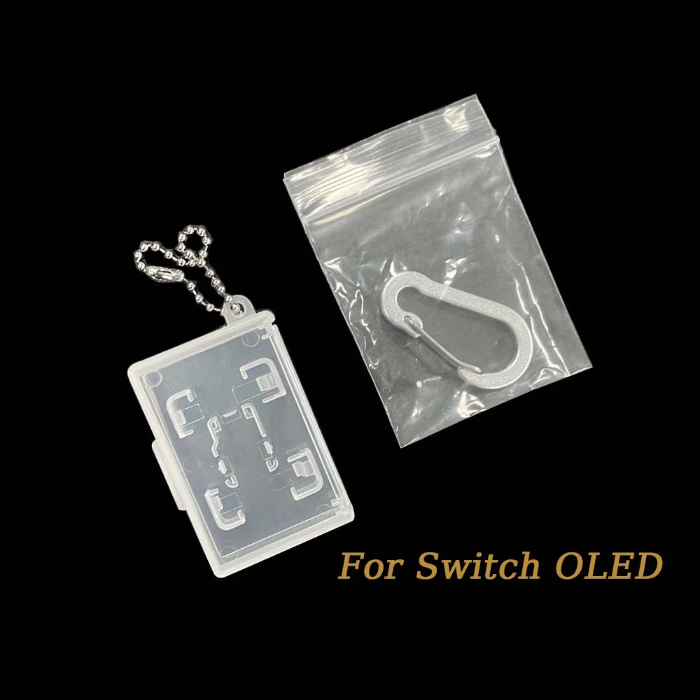 Scatola Portachiavi Trasparente Di Ricambio Per Switch Oled Tasca Per Carte Dedicata Porta Carte Di Gioco Portatile Scheda Micro Sd