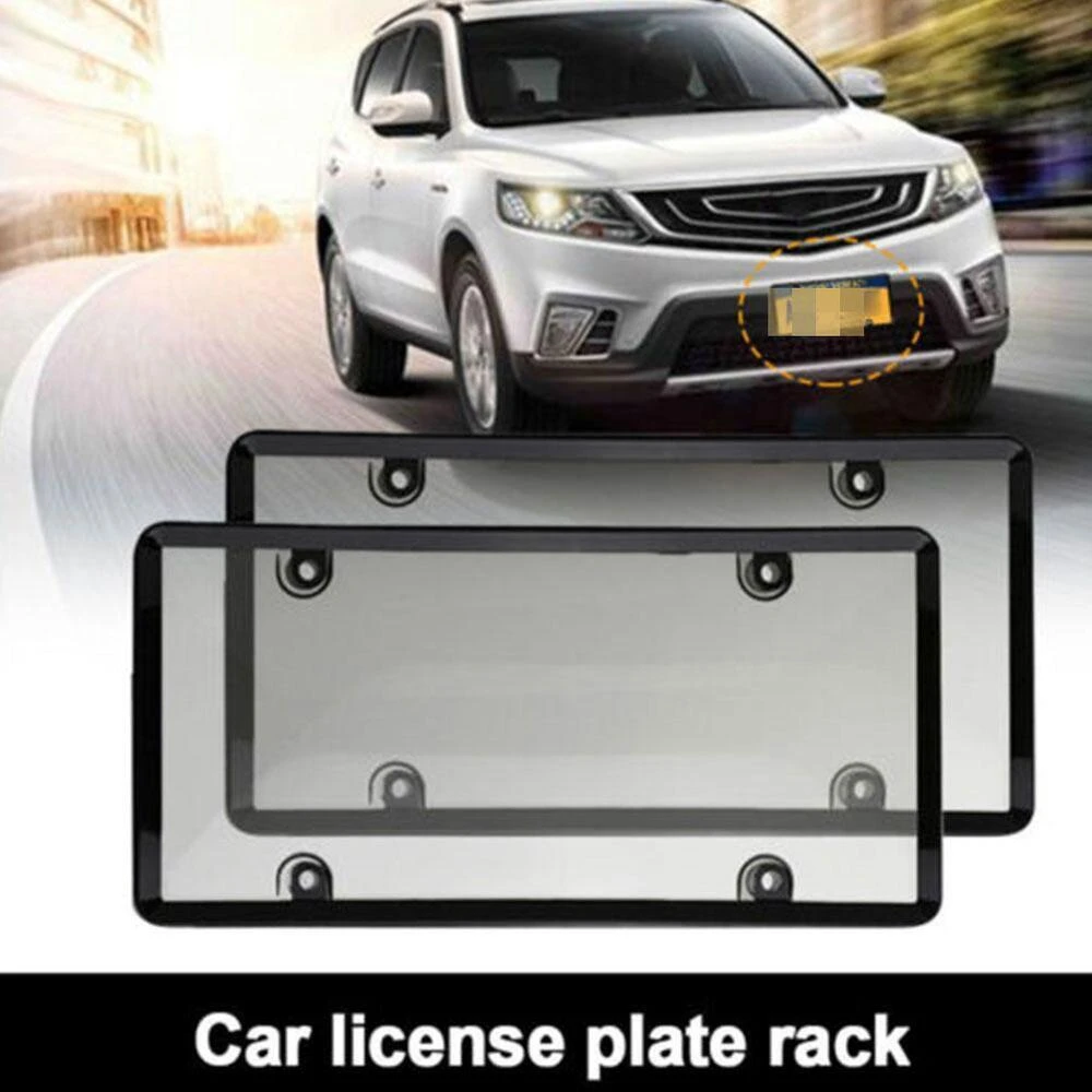 2pcs Clear Reflective Anti Speed Red Light Toll Camera Stopper License