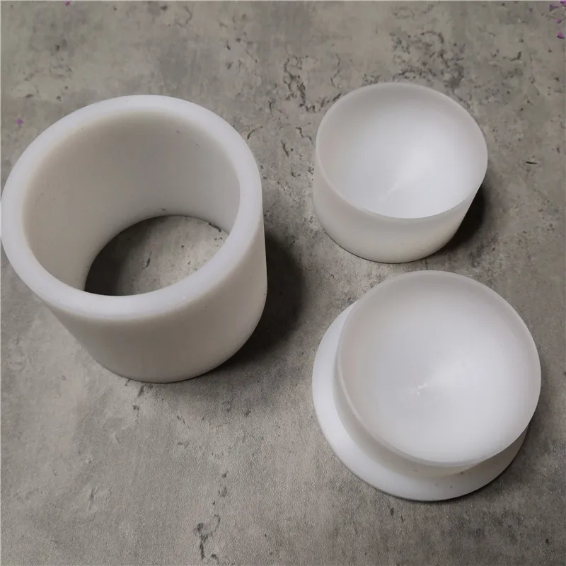 plastic round solid shampoo press bar mold 2.5inch 6.35CM diameter max volume 95g bath bomb mold