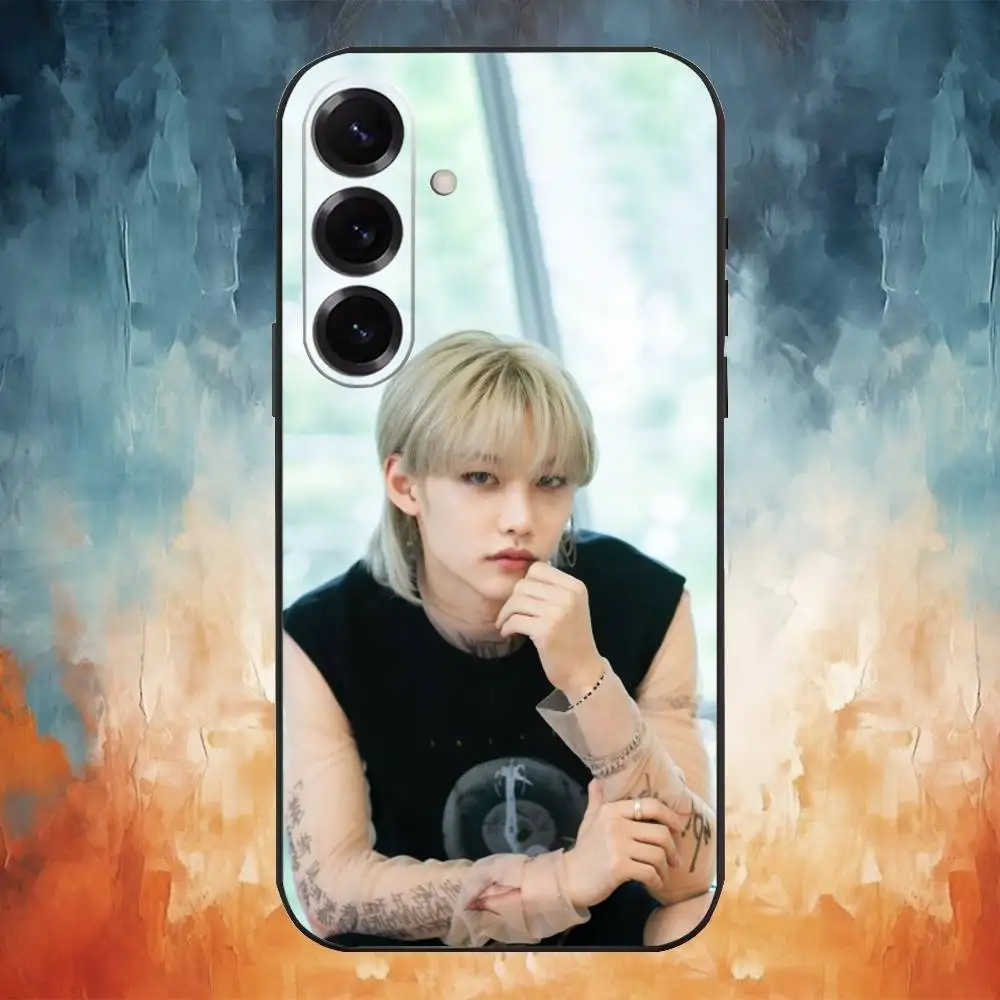Felix-Inspired Stray Kids Soft Black Phone Case
