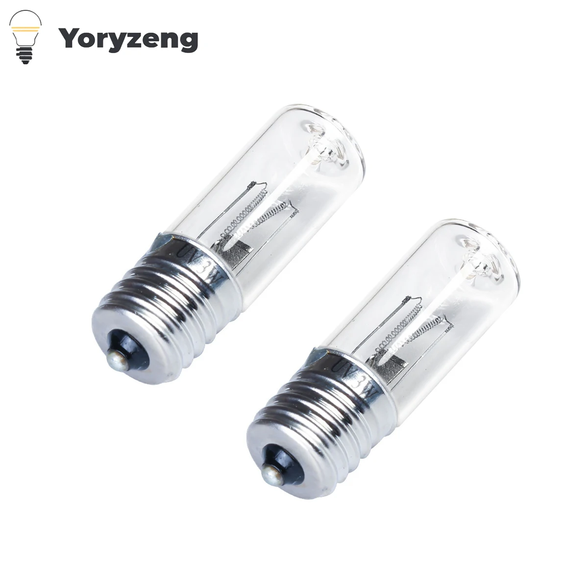 DC 10-12V E17 UVC Ultraviolet UV Light Tube Bulb 3W Disinfection Lamp Ozone Sterilization Mites Lights Germicidal Lamp Bulb 2PCS