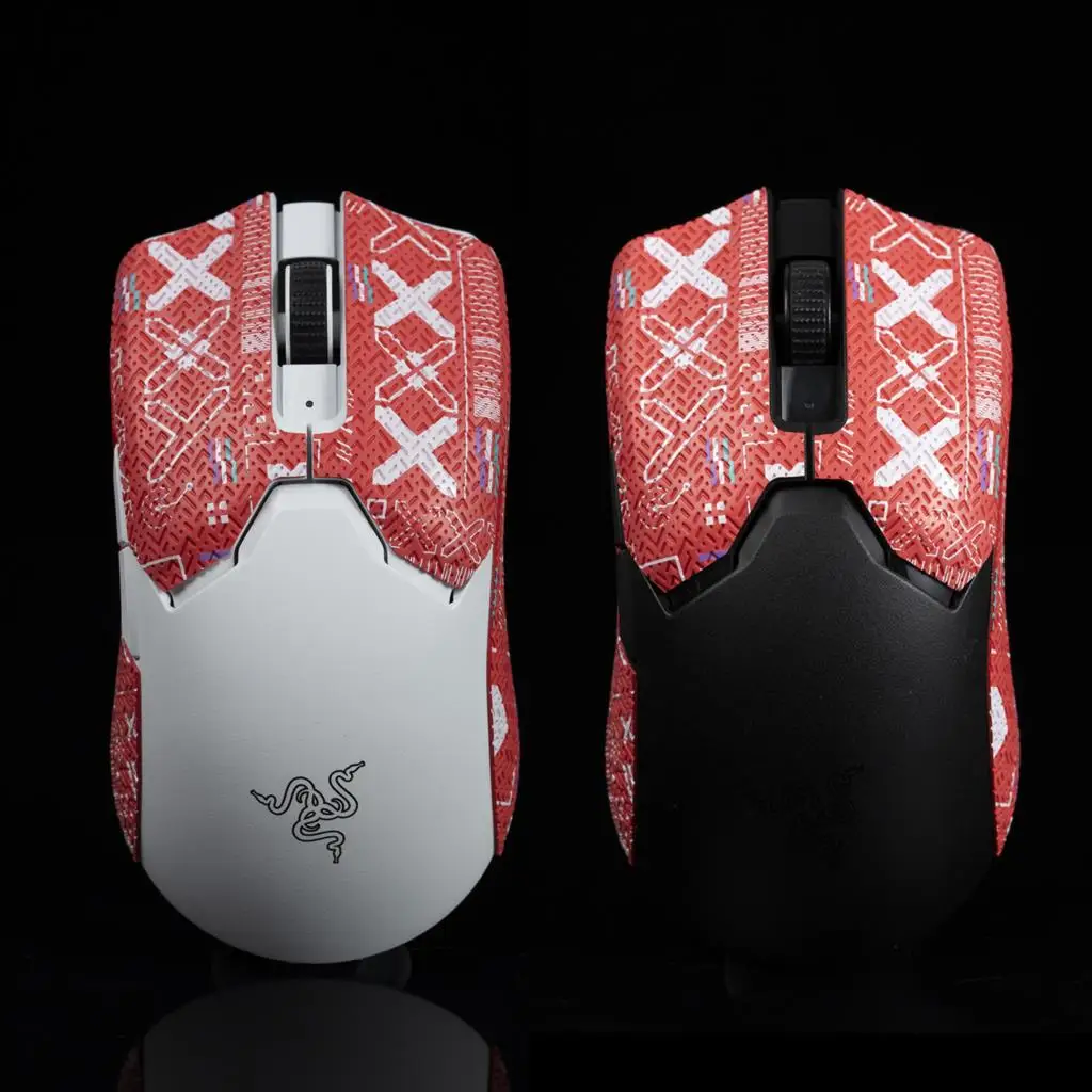 Btl-mouse Grip Tape Skate Antiderrapante Pele de Lagarto Chupar Suor para Razer Viper v2 Pro Faça Você Mesmo sem Fio Adesivo Artesanal - Imagem 4
