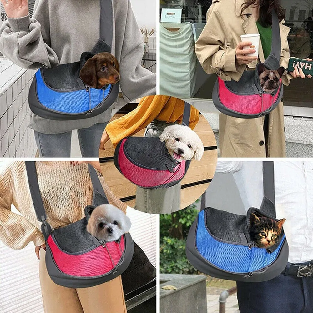 Pet Cat Dog Carrier Backpack Travel Tote Shoulder Bags Mesh Sling Carry Pack Comfort Foldable Dog Accessories