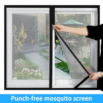 Zippered Design for Easy Opening and Closing, Breathable Mosquito and Insect Proof Screen for Windows and Doors 1