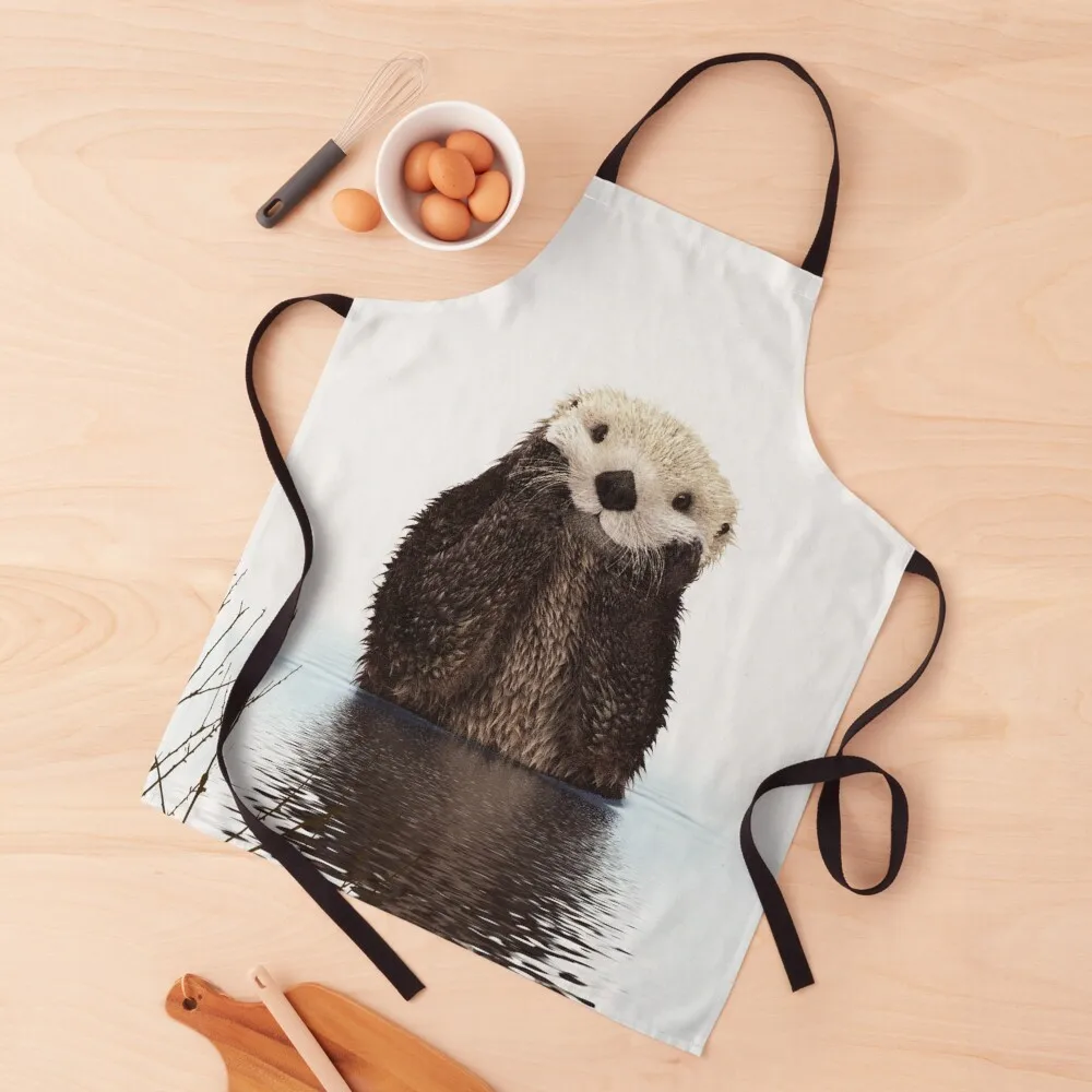

Brooding Otter Apron Cooking Clothes Beauty professional hairdressing Apron