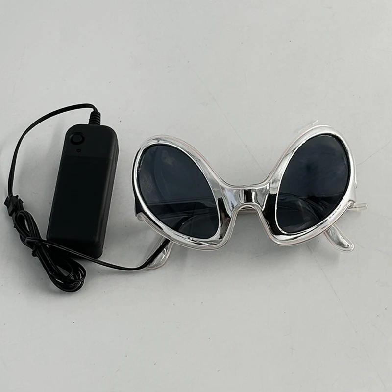 Halloween lustige LED leuchtende Sonnenbrille Cosplay leuchtende Leuchten Alien Brille Geburtstags feier liefert Neon et Brille Requisiten – Detail 11