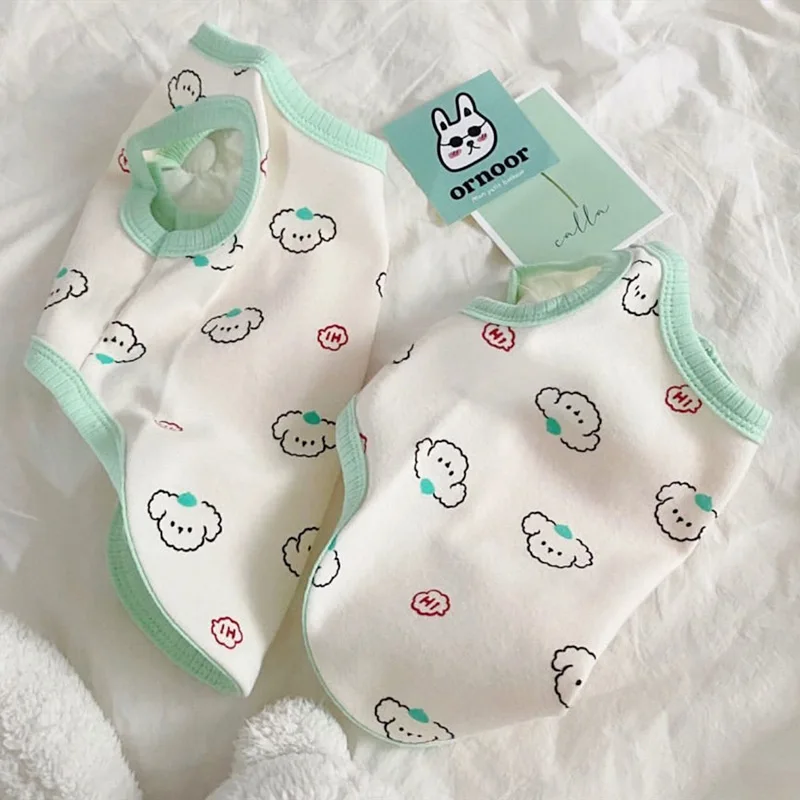 Ins New Summer Pet Vest Cat Thin Schnauzer Puppy Senza Maniche Vestiti Per Cani Traspiranti T-Shirt Summer Pet Clothes Girl Dog Shirts