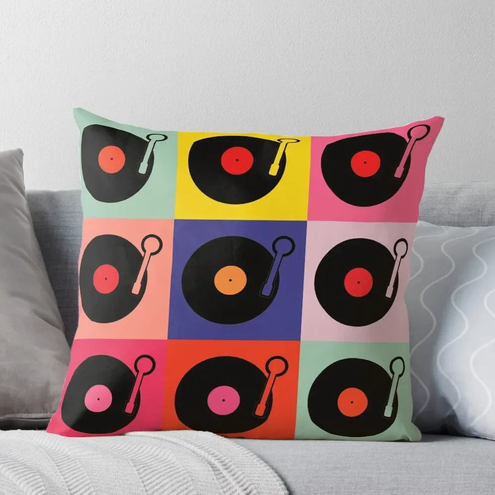 

Vinyl Record Pop Collage Throw Pillow Cushion Child Decorative Pillow Covers For Sofa Couch Cushions