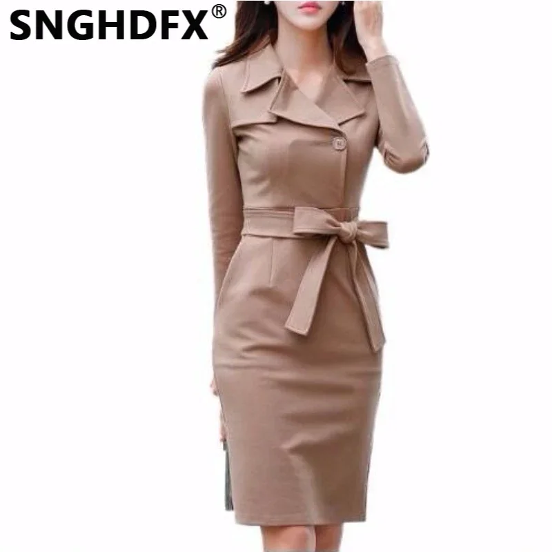 

SNGHDFX Dress Women's Party Female Clothing Evening Korean Ladies Fashion 2023 New Spring Autumn Winter Long Sleeve Streetwear