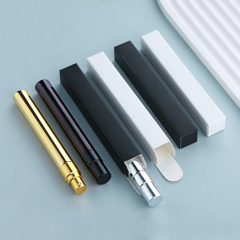 50pcs/Lot Electroplated Glass Perfume Bottles with Square Package Box, Refillable Atomi... - SKU EGPB1547 - UGI Packaging