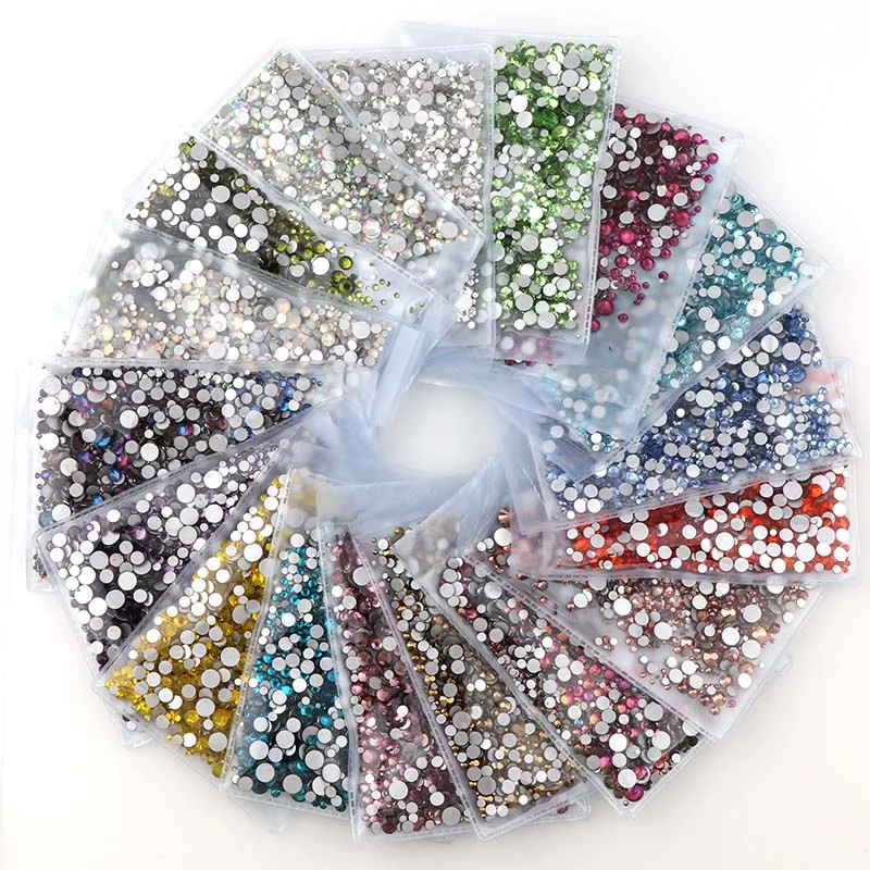 Praise Mix Size Flat back Glass Rhinestones Glitter Crystal AB Diamond Rhinestone For Face Nail Art Decorations Nail Art Rhinestones Nail Art Accessories Clear Glass Rhinestones Crystal Rhinestones Glass Rhinestones Rhinestone Crystals Rhinestone Accessories Diamond Accessories Rhinestones Beads