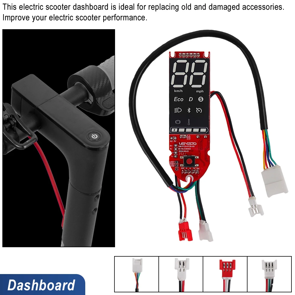 DC36V 350W Bürstenloser Motorcontroller für XiaoMi M365 1S Pro Elektroroller-Kit Armaturenbrett Beschleuniger LED LENZOD Display-Set – Detail 3