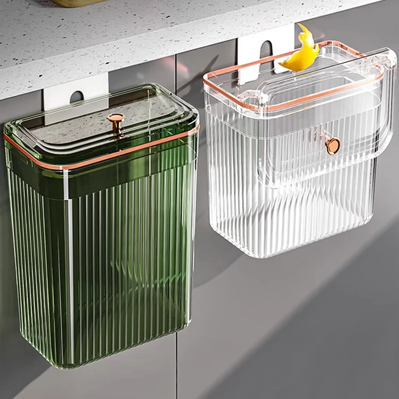 

Basket Trash Can Kitchen Garbage Bin Dustbin Trash Cans Mini Bathroom Recycle Bin Cubo Basura Cocina Household Cleaning Tools