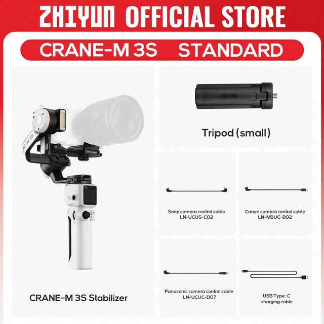 ZHIYUN Official Crane M3S Camera Gimbal Stabilizer Handheld Quick