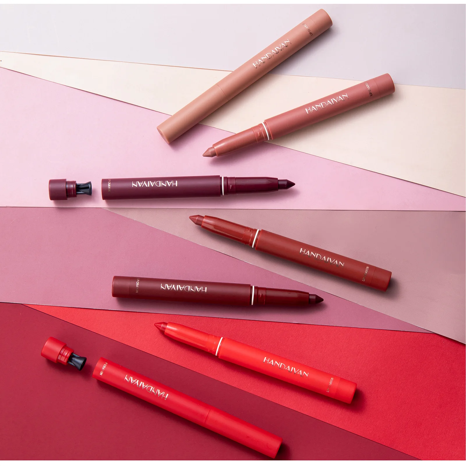 12 Colors Lip Liner Matte Lipstick Crayon Pen Waterproof Lasting Velvet Lip Tint Sexy Red Contour Lips Make Up Cosmetics