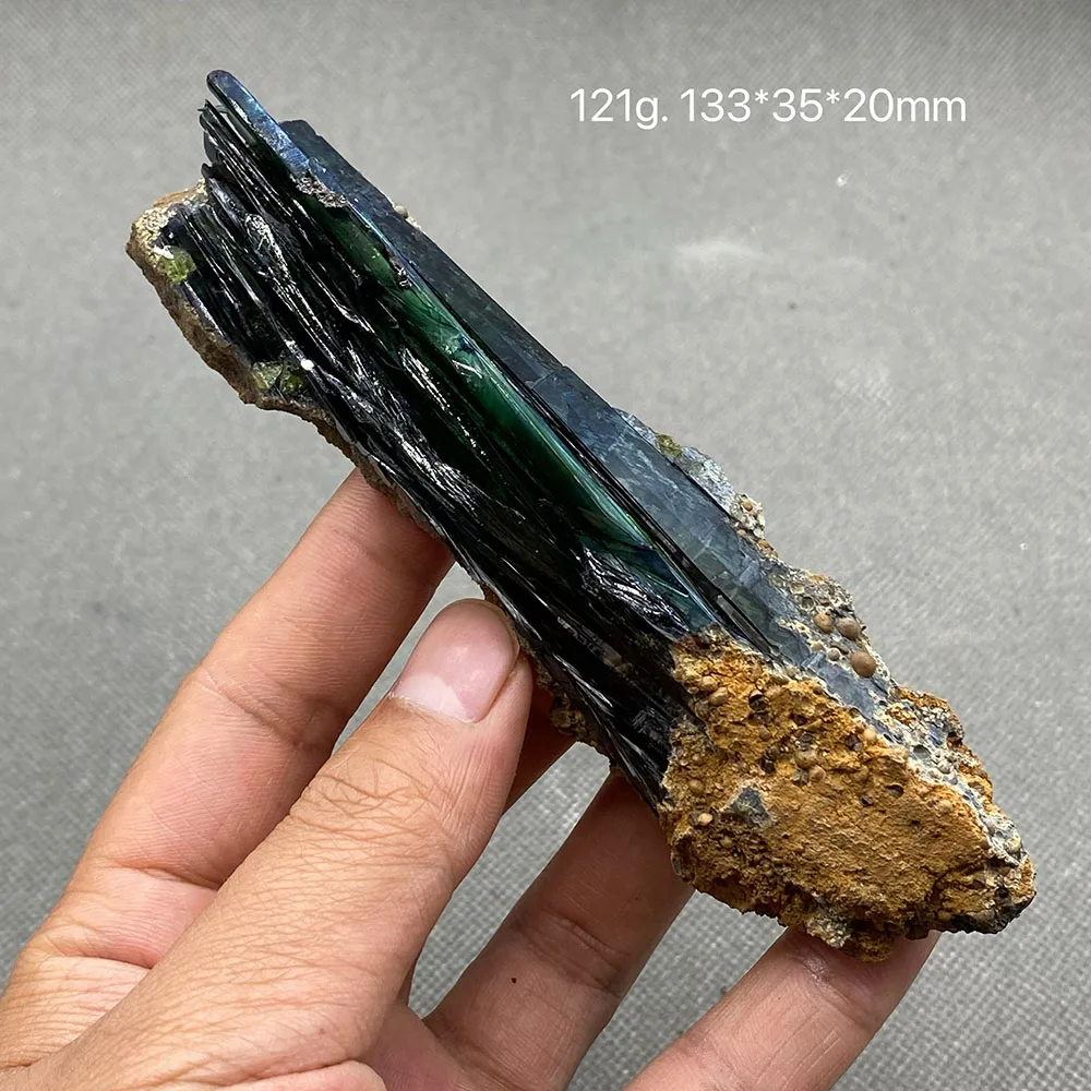 100% natural rare Brazil Vivianite （Blue ironearth） mineral specimen stones and crystals healing crystals quartz