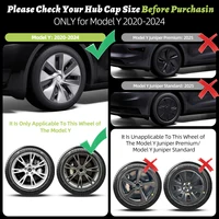4pcs for Tesla Model Y2020-2024 19 inch Rim Covers