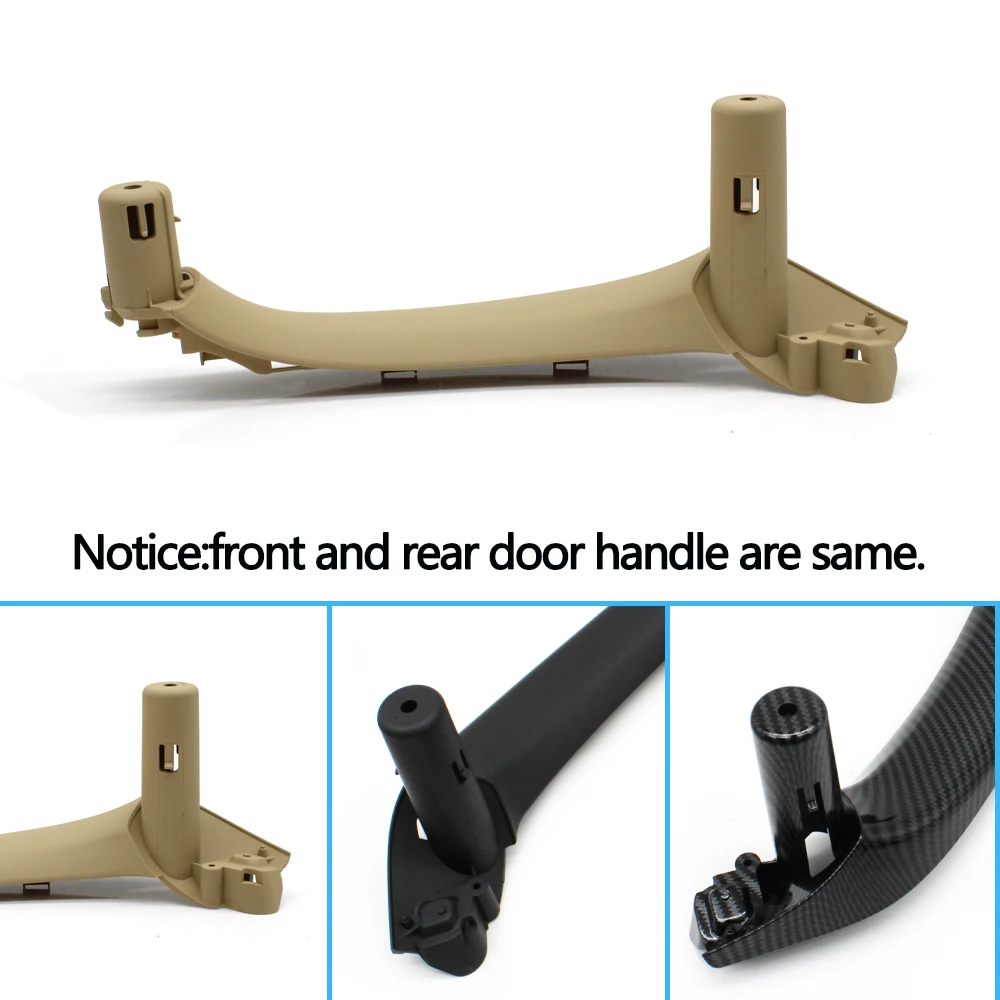 ACROPIX Front Rear Passenger Side Door Panel Handle Pull Trim Cover For BMW X3 F25 18d 18i For BMW X4 F26 20dX 20iX Beige ABS PC 1 Pc, Interior Door Handles