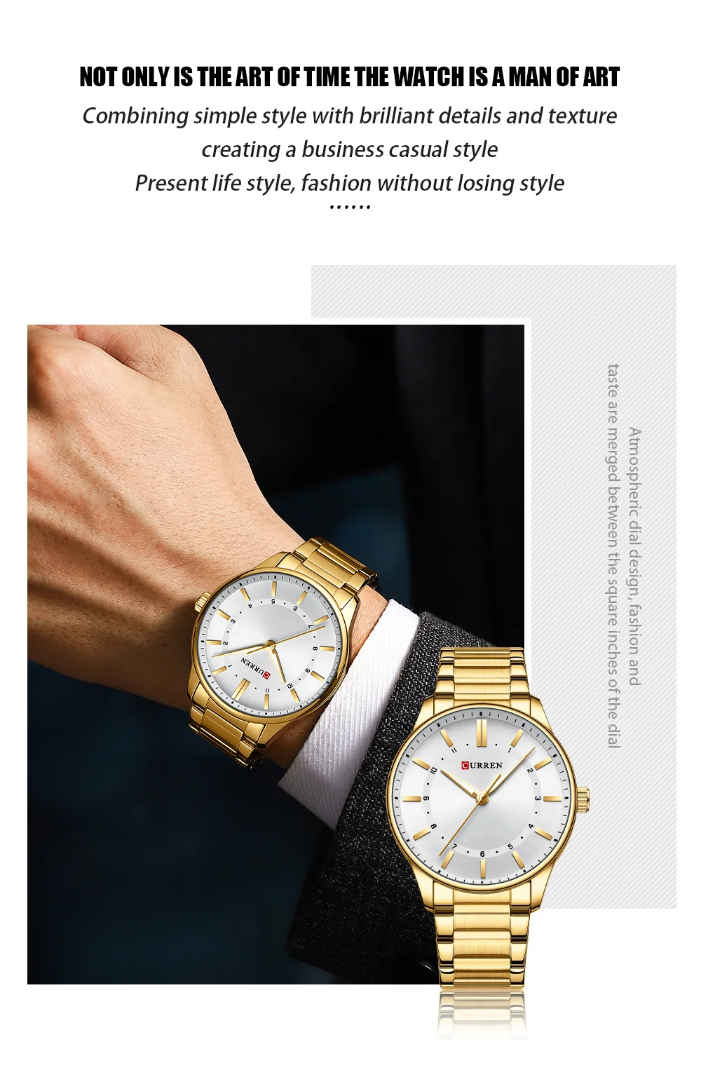 Curren 8430 Men’s Quartz watch. The Curren 8430, a sophisticated timepiece designed for the modern adventurer. The round case, with a diameter of 44mm, houses a stylish dial protected by a durable glass window. The watch features a water resistance depth of 3BAR, making it suitable for various activities. The buckle clasp ensures a secure fit, while the 22mm band adds to the overall robust design. With a case thickness of 12mm, the Curren 8430 strikes the perfect balance between functionality and fashion, making it an ideal companion for any occasion.