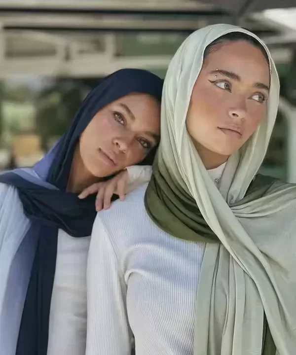 Muslim Headwear Newest Gradient Modal Jersey Hijab Scarf Muslim Woman Hijab Shawls Lady Casual Long Wraps Female Turban Islam Headband 185*70cm head scarf,hijab headscarf,shawl scarf,female head wraps