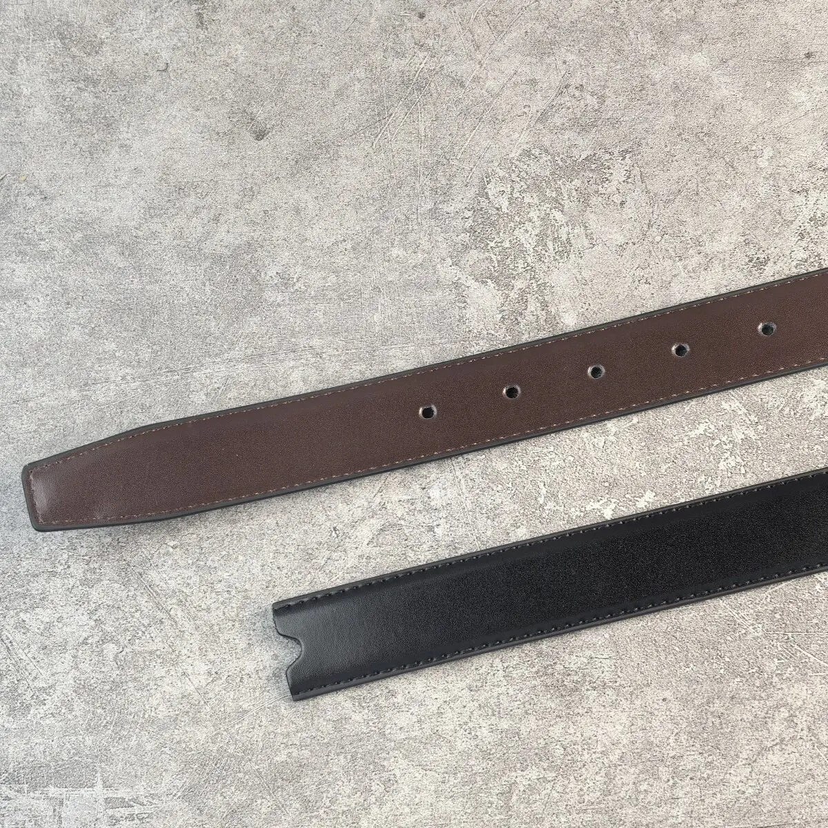 Headless belt strip 2.8cm wide needle buckle perforated genuine leather cowhide men's waist belt without head belt with body