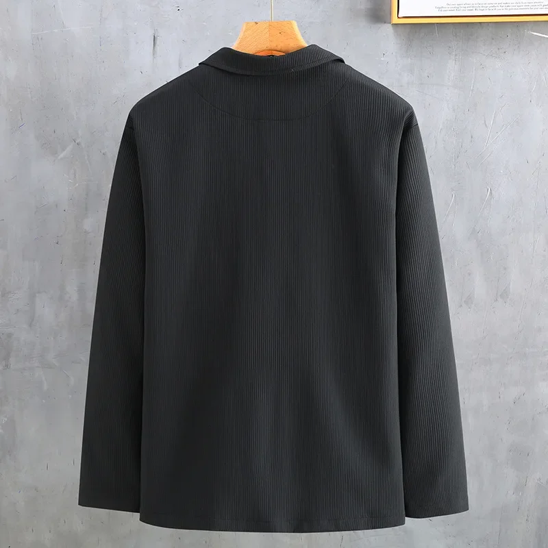 150KG New Men's Suit Coat Spring and Autumn New Fashion Fat Business Clothes Trend Casual Suit Plus Size 11XL 10XL 9XL