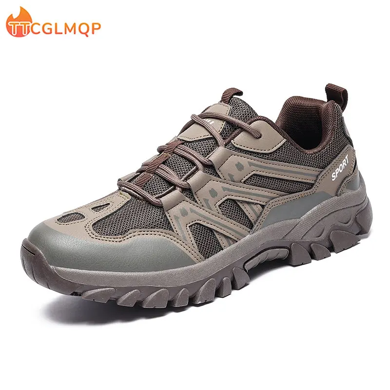 

2023 New Mesh Men Shoes Outdoor Non Slip Hiking Shoes Breathable Designer Men's Casual Shoes Luxury Men Sneakers Plus Size