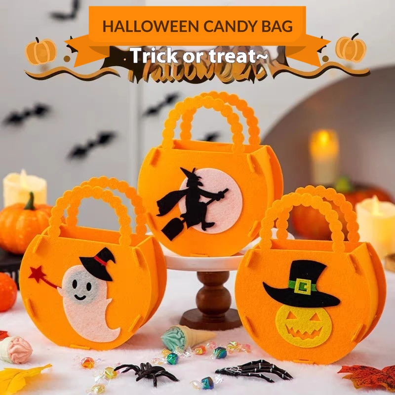 1 x niedliche Mini-Halloween-Süßigkeitstüten, Geschenktüten in großen Mengen, geeignet für Halloween-Ausflüge. Süßes oder Saures, Party-Geschenkartikel – Detail 1