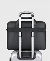 Porte-documents en cuir PU pour hommes, sac de bonne qualité, marque célèbre, sacs à bandoulière, sac à main de bureau, pochette d'ordinateur 15.6 pouces 2