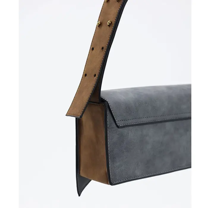 JIAERDI Vintage Grey Shoulder Bags Purse Women Retro Hot Girls Patchwork Casual Handbag Ladies Fashion Elegant Y2k Bag Bolsos