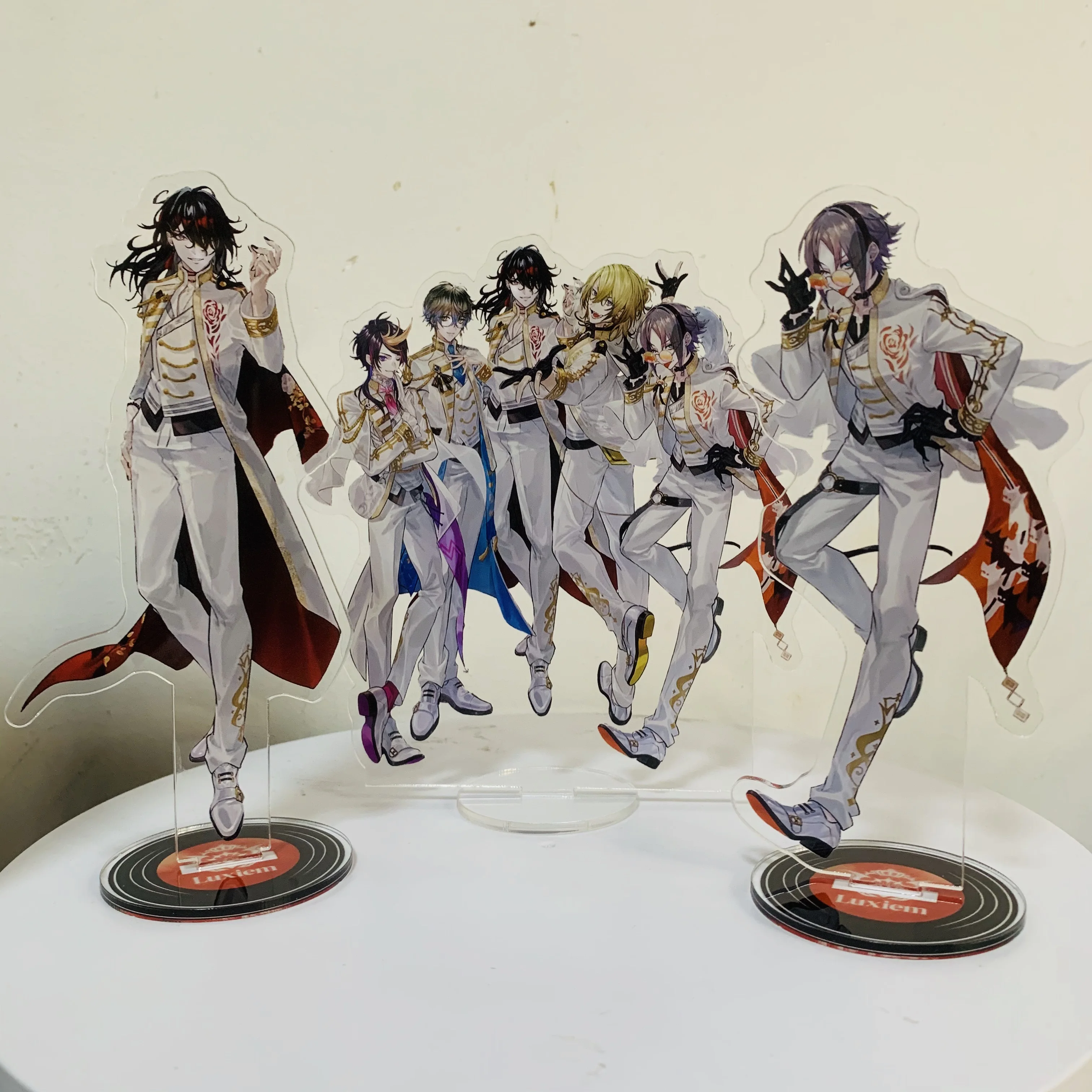 Anime Nijisanji Rainbow Society Vtuber Figure Vox Mysta Luca Shu Ike Cosplay Moda Acrilico Modello Stand Fan Regali Di Natale