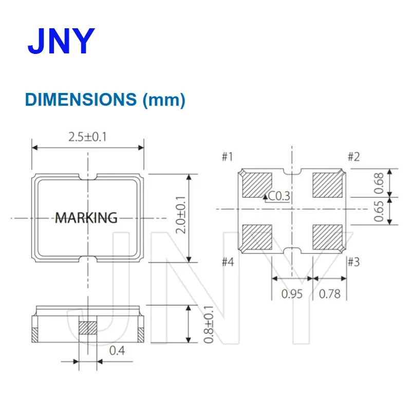 1 PCS SMD2520ECS-2520S30-120-FN-TR Active crystal oscillator high-precision surface mount crystal oscillator 4-pin original ﻿