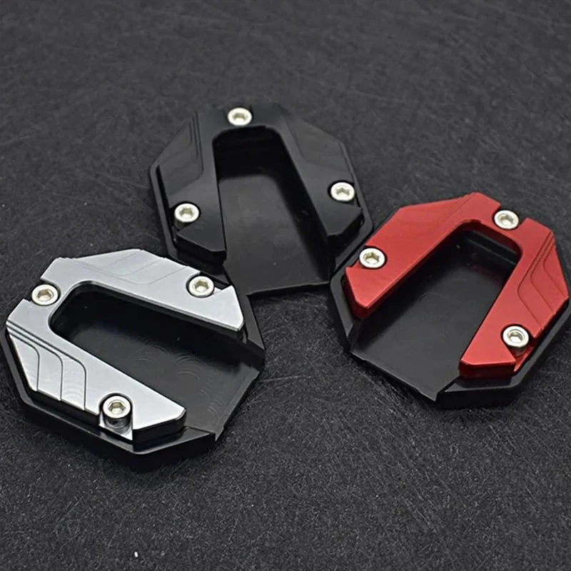 Enhanced Anti-Slip Kickstand Extension Pad for Motorcycles, Electric Bikes, and Scooters