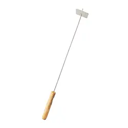 Portable Fire Poker Tools Fire Pit Fire Place Campfire Open Fire 14.6in Fireplace Ash Rake for Hiking BBQ Barbecue Accessories