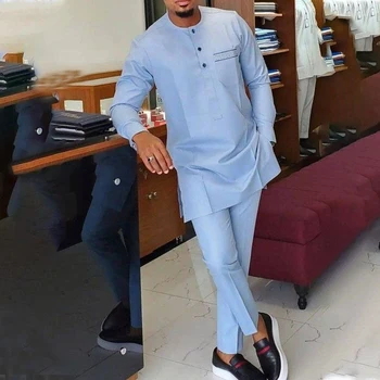 Tunji Long Sleeve Kaftan Outfit