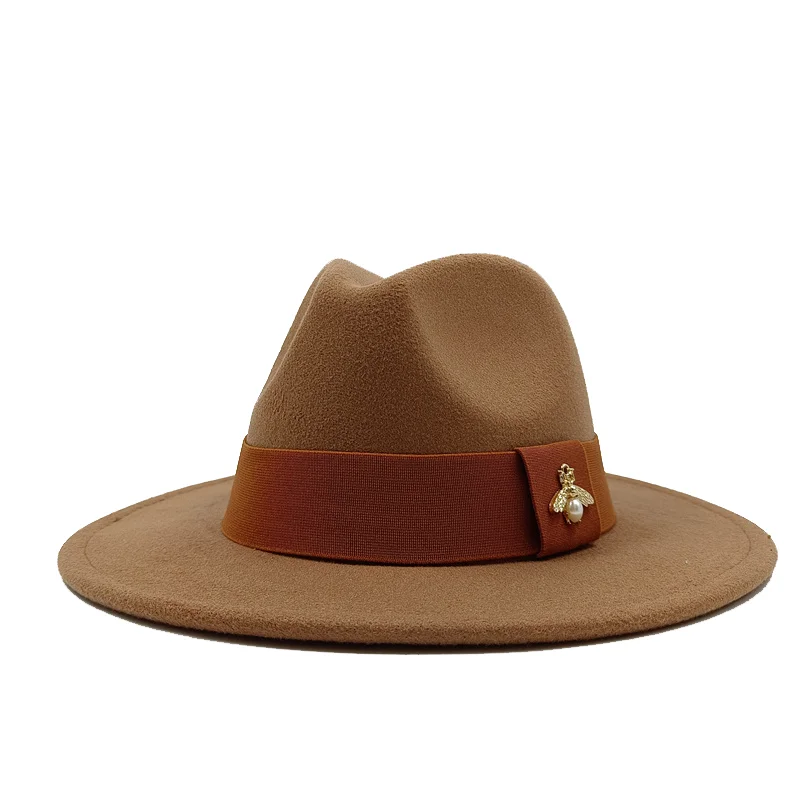 28-Farben-Fedora-Hüte mit Bienen-elastischem Gurtband, Herren-Fedora-Hut, Herren-Panama-Hut, Unisex-Hut, Militärfarbe, Fedora-Hut – Detail 16