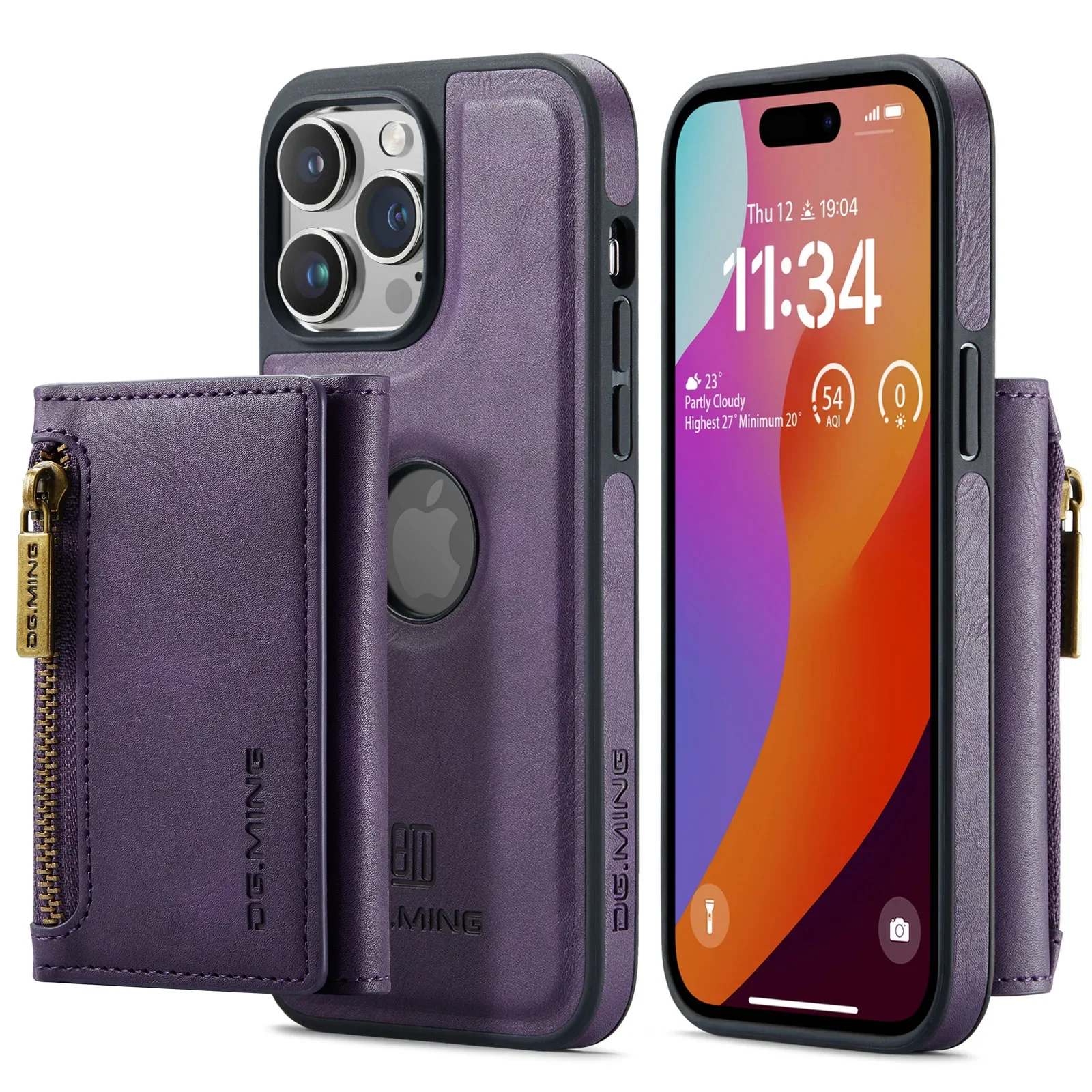 

2 In 1 Detachable Magnetic Leather Case for IPhone15 13 12 14 11 Pro Max Xs XR 7 8 Plus Se2020 Wallet Cover Cards Holder Pocket