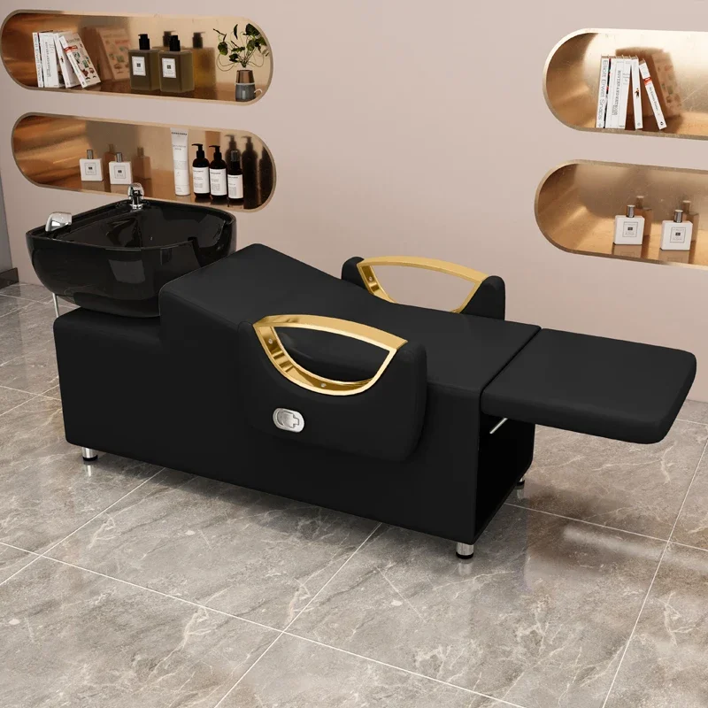 Portable Modern Shampoo Chair Comfy Luxury Sink Spa Salon Chairs Water Therapy Washing Bed Cadeira Ergonomica Salon Furniture