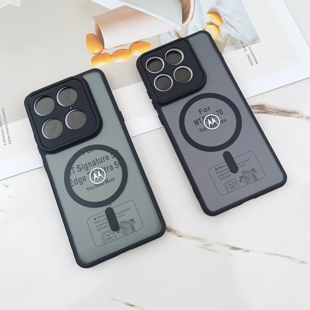 Magnetic Luxury Matte Translucent Wireless Charging Case - Clear Cover