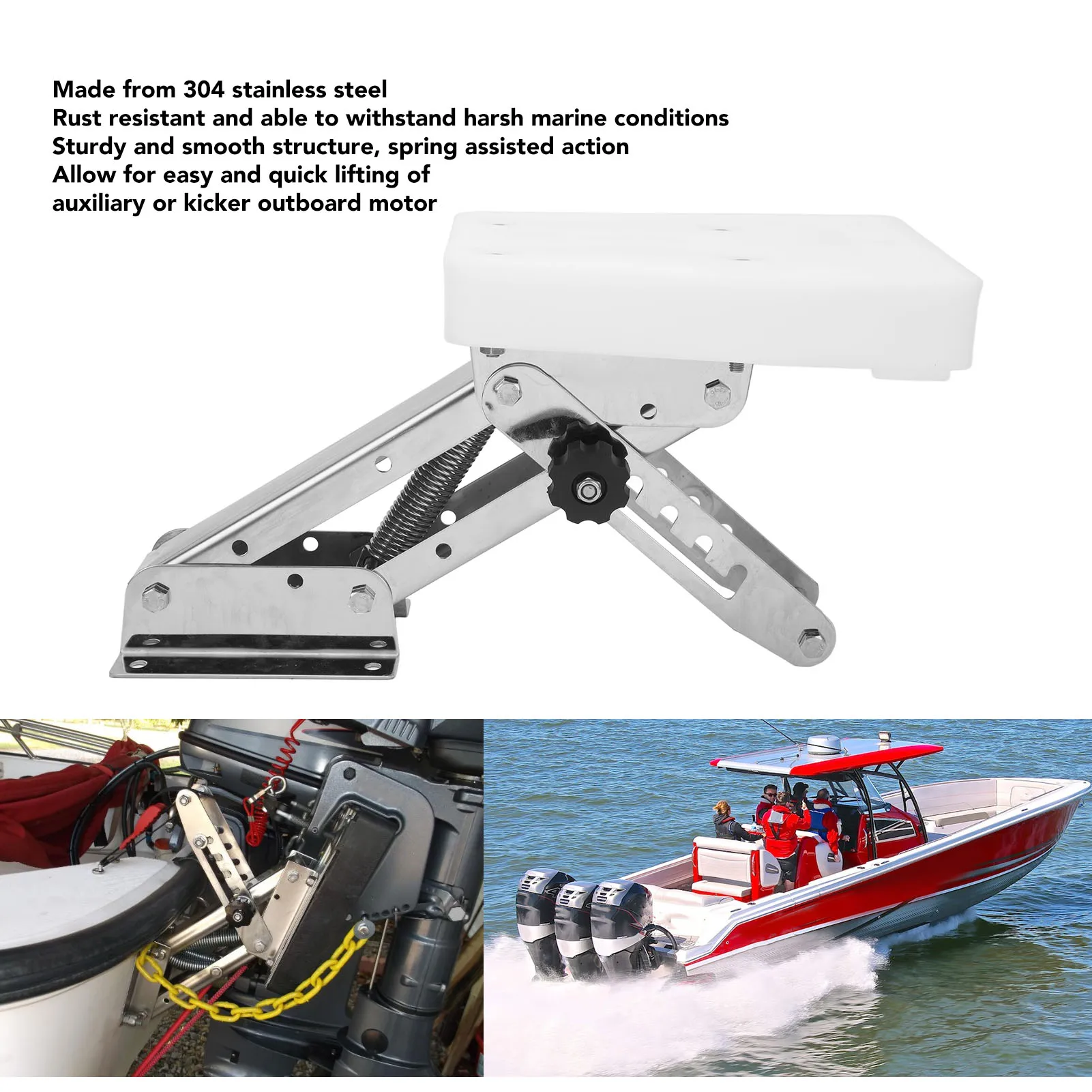 Outboard Jack Plate Stroke Outboard Motor Bracket For Boat, 304