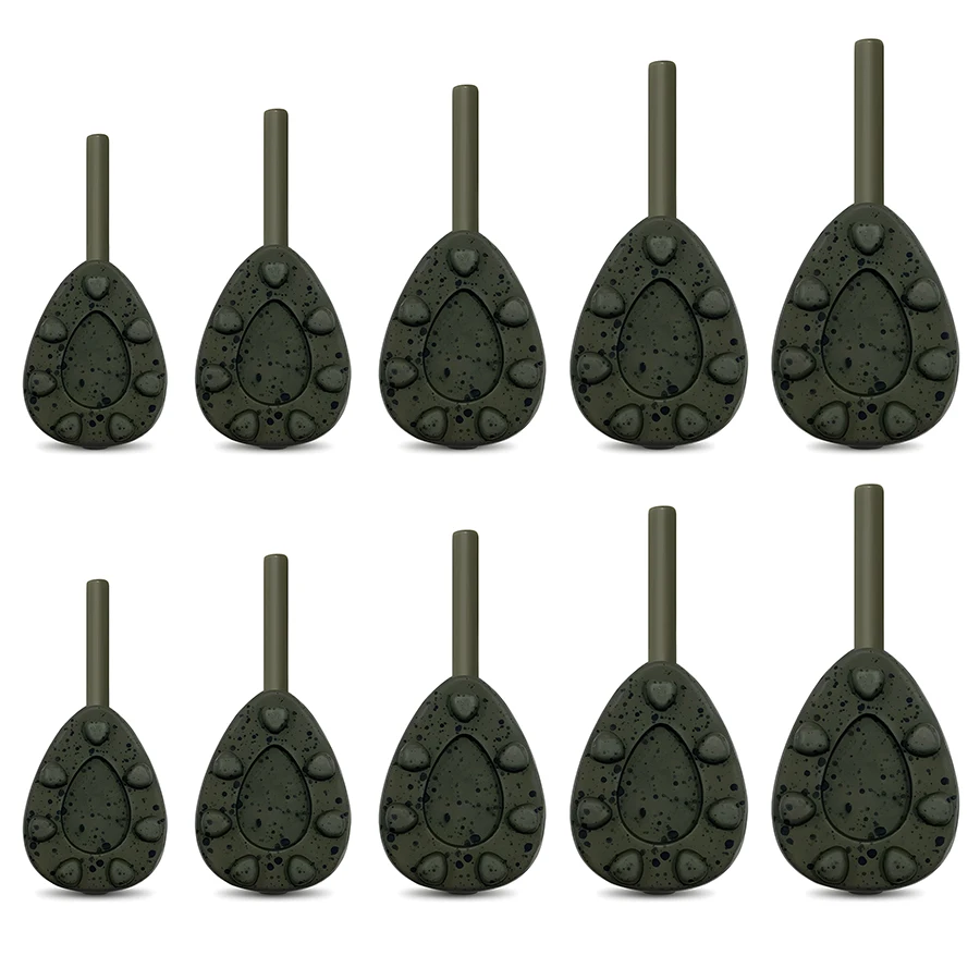 Plombs de pêche carpe en plomb disponibles en 56g/71g/85g/99g/113g pour eau douce et mer