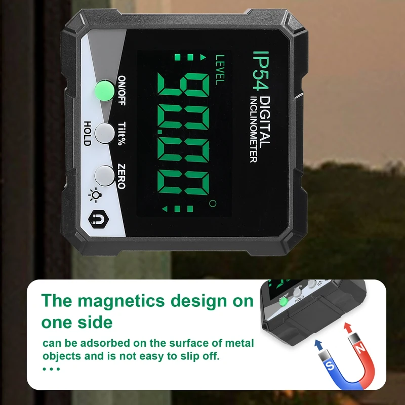 Hot 360 Degree Angle Protractor Portable Digital Inclinometer LCD Backlight Protractor Angle Ruler Tester Measuring Tools