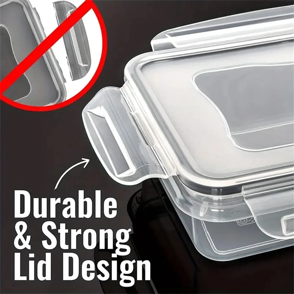 Kitchen Food Containers 12pcs-set,BPA FREE Lunch Box Sugar Cereals Storage Container 4
